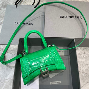 Balenciaga 592833 Hourglass XS Top Handle Bag Green - Default Title - View 1