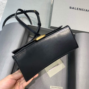 Balenciaga 592833 Hourglass XS Top Handle Leather Bag Black Gold - Default Title - View 4