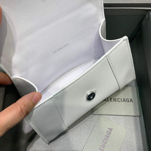 Balenciaga 592833 Hourglass XS Top Handle Leather Bag White - Default Title - View 7