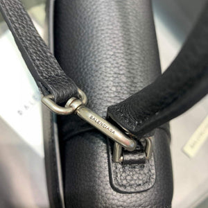 Balenciaga 592833 Hourglass XS Top Handle Leather HandBag Black - Default Title - View 6