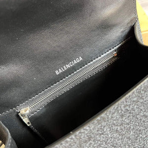 Balenciaga 593546 Flash drilling Hourglass Small Top Handle Bag Black - Default Title - View 8