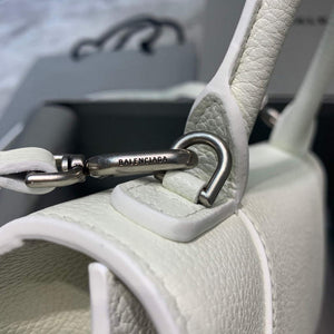 Balenciaga 593546 Hourglass Small Top Handle Bag White - Default Title - View 6
