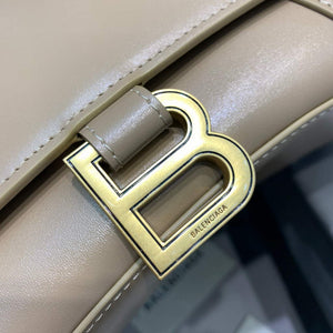 Balenciaga 593546 Hourglass Small Top Handle Calfskin Bag Apricot - Default Title - View 5