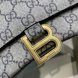 Balenciaga 593546 Hourglass Small Top Handle Calfskin Bag apricot - Default Title - View 4