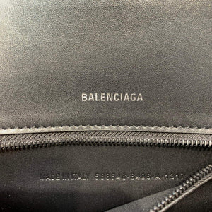 Balenciaga 593546 Hourglass Small Top Handle Crocodile Bag Black - Default Title - View 8