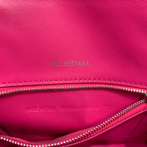 Balenciaga 593546 Hourglass Small Top Handle Crocodile Bag Plum - Default Title - View 8