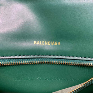 Balenciaga 593546 Hourglass Small Top Handle Crocodile Bag Dark Green Gold - Default Title - View 8