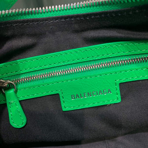 Balenciaga 67130723 Women's Le Cagole Small Shoulder Bag Arena lambskin In Green - Default Title - View 7