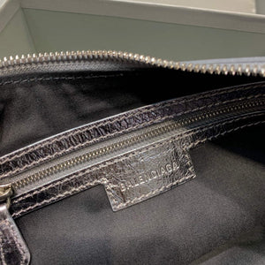 Balenciaga 67130723 Women's Le Cagole Small Shoulder Bag Arena lambskin In Silver - Default Title - View 7