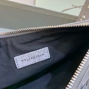 Balenciaga 6940271VG9 Le Cagole Mini Multipouch in Gray Crocodile - Default Title - View 7