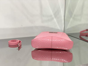 Balenciaga 695589 Women's XX Small Hobo Bag Crocodile Embossed Pink - Default Title - View 5