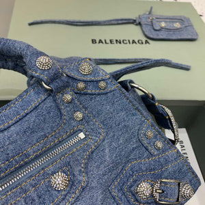 Balenciaga 700451210B Neo Cagole City Handbag in Denim Blue - Default Title - View 5