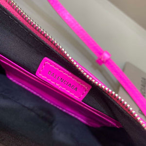 Balenciaga 6940271VG9 Le Cagole Mini Multipouch in Sky Pink Arena lambskin - Default Title - View 7