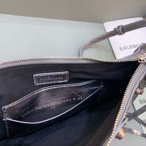 Balenciaga 6940271VG9 Le Cagole Mini Multipouch in Silver Grey Arena lambskin - Default Title - View 8