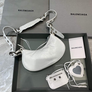 Balenciaga 700940210 Women's Neo Cagole XS Handbag in White Arena lambskin - Default Title - View 2