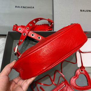 Balenciaga 700940210 Women's Neo Cagole XS Handbag in Red Arena lambskin - Default Title - View 4