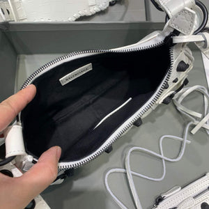 Balenciaga 700940210 Women's Neo Cagole XS Handbag in White Crocodile lambskin - Default Title - View 6