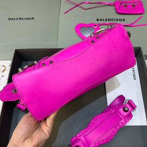 Balenciaga 700940210B Neo Cagole City Handbag in Sky Pink Arena Lambskin - Default Title - View 4