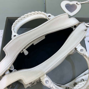 Balenciaga 700940210B Neo Cagole City Handbag in white Arena Lambskin - Default Title - View 6