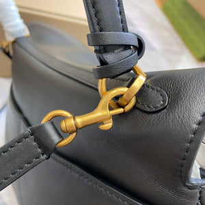 Balenciaga 7897722AA4V1000 Rodeo Medium Handbag in black smooth calfskin - Default Title - View 6