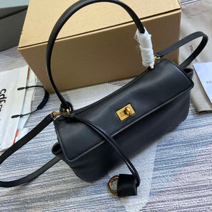 Balenciaga 7897792AA4V1000 Rodeo Small Handbag in black smooth calfskin - Default Title - View 3