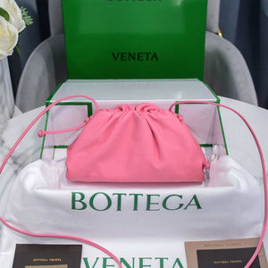 Bottega Veneta 585852 BV Mini Pouch Pink Bag - Default Title - View 1