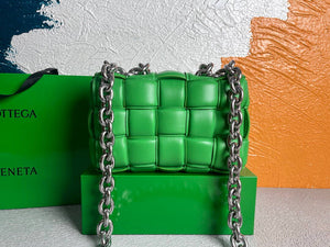 Bottega Veneta BV 20206 Chain Cassette 631421 Green Silver - Default Title - View 3