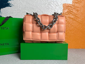 Bottega Veneta BV 20206 Chain Cassette 631421 Light Pink Silver - Default Title - View 1