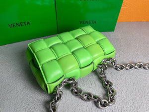 Bottega Veneta BV 20206 Chain Cassette 631421 Grass green Silver - Default Title - View 6