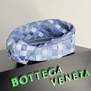 Bottega Veneta BV 651876 mini Jodie canvas Rhinestones Denim Blue - Default Title - View 2
