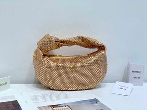 Bottega Veneta BV 651876 mini Jodie Rhinestones Apricot - Default Title - View 1