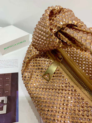 Bottega Veneta BV 651876 mini Jodie Rhinestones Apricot - Default Title - View 6
