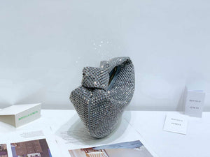 Bottega Veneta BV 651876 mini Jodie Rhinestones Sliver Black - Default Title - View 4