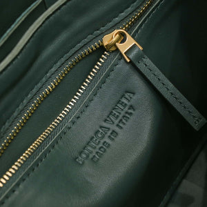 Bottega Veneta BV 666870 Cassette Intreccio grained leather cross-body bag Dark Green - Default Title - View 8