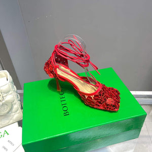 Bottega Veneta BV 667206 sequins mesh and leather sandals V0GU11022 - 34 - View 5