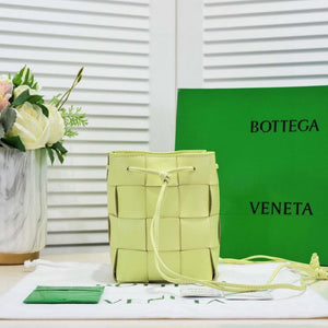 Bottega Veneta BV 680218 Small Cassette Cross-Body Bucket Yellow - Default Title - View 2