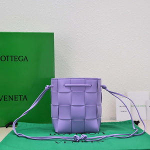 Bottega Veneta BV 680218 Small Cassette Cross-Body Bucket Purple - Default Title - View 1