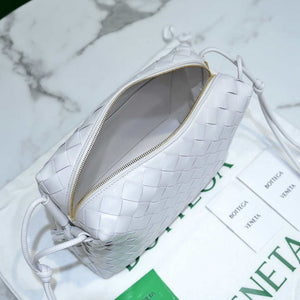 Bottega Veneta BV 680254 Mini Loop intrecciato leather cross-body bag White - Default Title - View 7