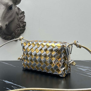 Bottega Veneta BV 680254 Mini Loop Camera Bag Silver gold - Default Title - View 3