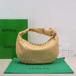 Bottega Veneta BV 690225 Teen Jodie intrecciato leather shoulder bag Apricot - Default Title - View 1