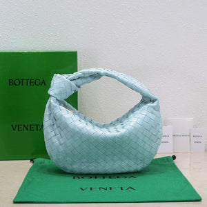 Bottega Veneta BV 690225 Teen Jodie intrecciato leather shoulder bag Light Blue - Default Title - View 1