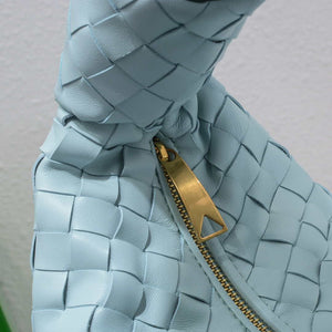 Bottega Veneta BV 690225 Teen Jodie intrecciato leather shoulder bag Light Blue - Default Title - View 5