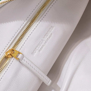 Bottega Veneta BV 690225 Teen Jodie intrecciato leather shoulder bag White - Default Title - View 8