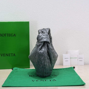 Bottega Veneta BV 690225 Teen Jodie intrecciato leather shoulder bag Dark Gray - Default Title - View 3