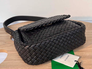 Bottega Veneta BV 709418 Small Cobble Shoulder Bag Drak Brown - Default Title - View 8