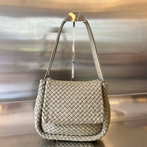 Bottega Veneta BV 709418 Small Cobble Shoulder Bag Gray - Default Title - View 1