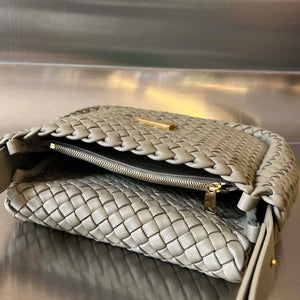Bottega Veneta BV 709418 Small Cobble Shoulder Bag Gray - Default Title - View 5