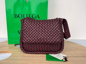 Bottega Veneta BV 709418 Small Cobble Shoulder Bag Wine Red - Default Title - View 1