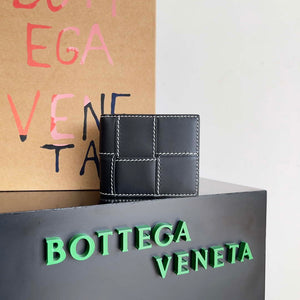 Bottega Veneta BV 740261 Bi-Fold Wallet With Coin Purse BV70082 - Default Title - View 1