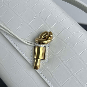 Bottega Veneta BV 741511 Long Clutch Andiamo With Handle Emerald Crocodile-grain Lambskin leather White - Default Title - View 6